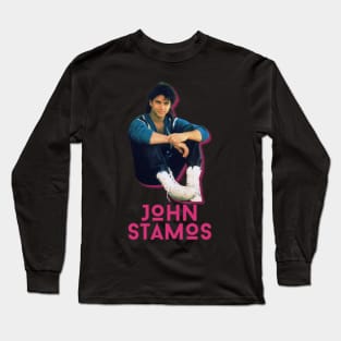 John stamos\\retro fan art Long Sleeve T-Shirt